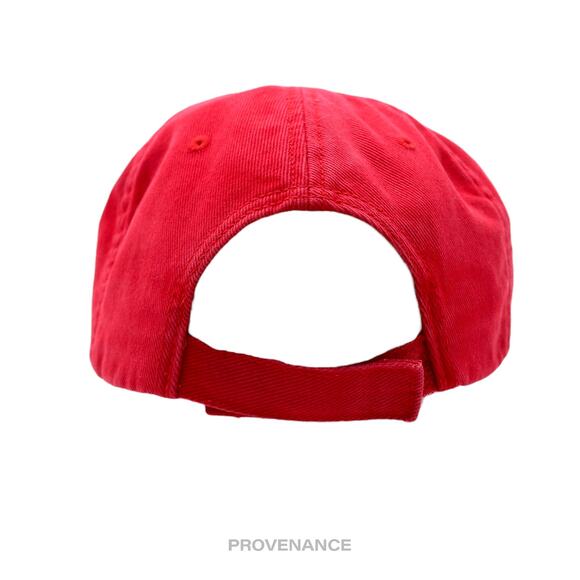 🔴 Balenciaga Tattoo Embroidered Logo Cap - Red - Picture 7 of 11